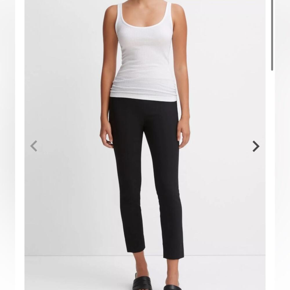 VINCE $295 Black Stitch Front Seam Ponte Legging S - Picture 2 of 8